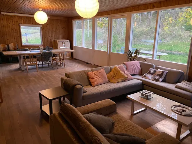 Sofaer med puder og sofabord